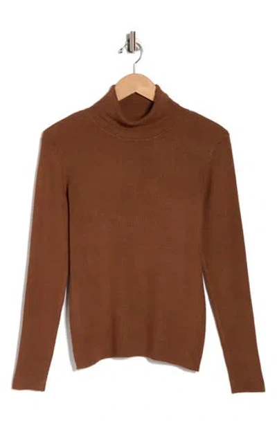 T Tahari Turtleneck Sweater In Brown