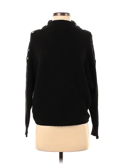 Pre-owned T Tahari Turtleneck Sweater In Black