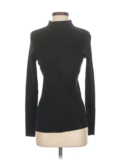 Pre-owned T Tahari Turtleneck Sweater In Black