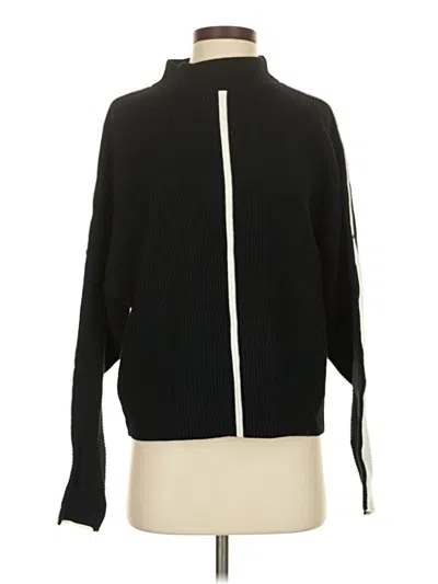 Pre-owned T Tahari Turtleneck Sweater In Black