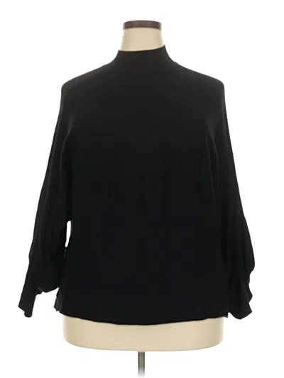 Pre-owned T Tahari Turtleneck Sweater In Black