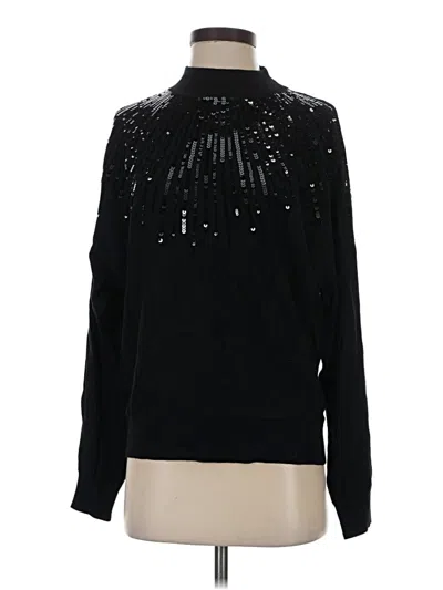 Pre-owned T Tahari Turtleneck Sweater In Black