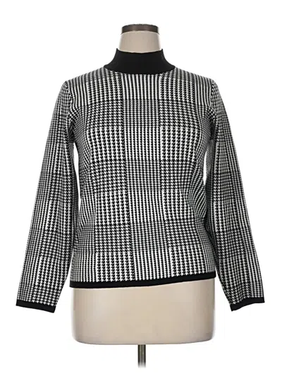 Pre-owned T Tahari Turtleneck Sweater In Black