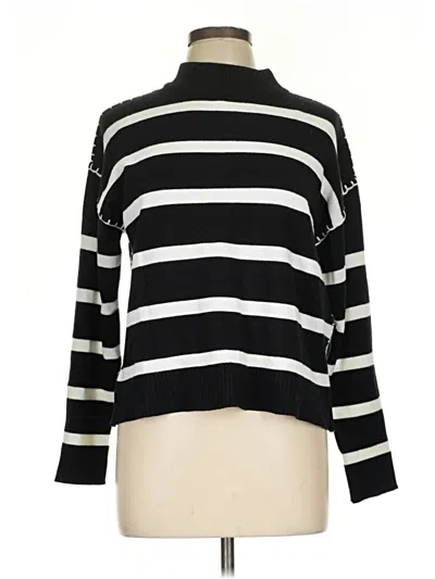 Pre-owned T Tahari Turtleneck Sweater In Black