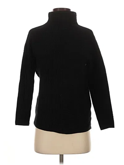 Pre-owned T Tahari Turtleneck Sweater In Black