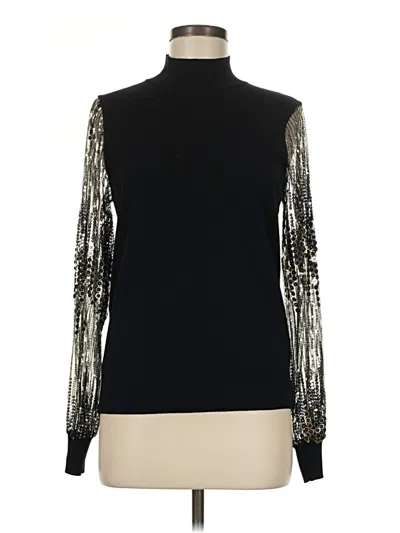 Pre-owned T Tahari Turtleneck Sweater In Black