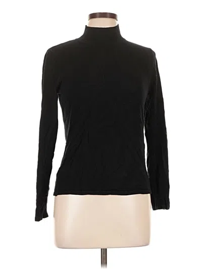 Pre-owned T Tahari Turtleneck Sweater In Black