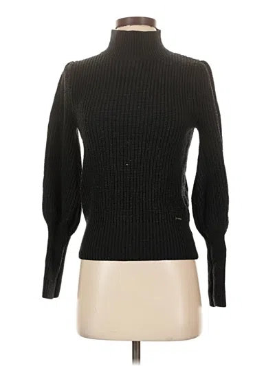 Pre-owned T Tahari Turtleneck Sweater In Black
