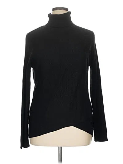 Pre-owned T Tahari Turtleneck Sweater In Black