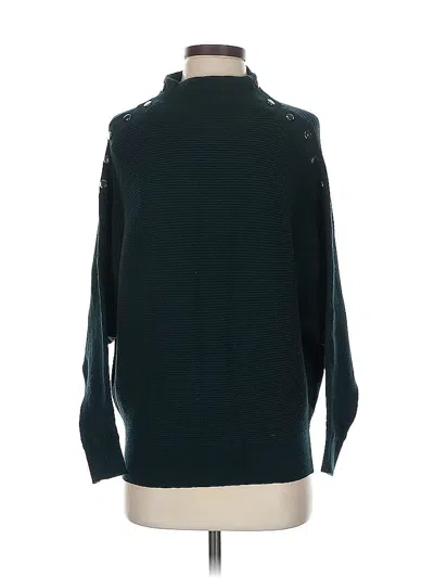Pre-owned T Tahari Turtleneck Sweater In Blue