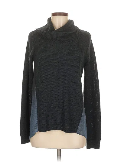 Pre-owned T Tahari Turtleneck Sweater In Blue