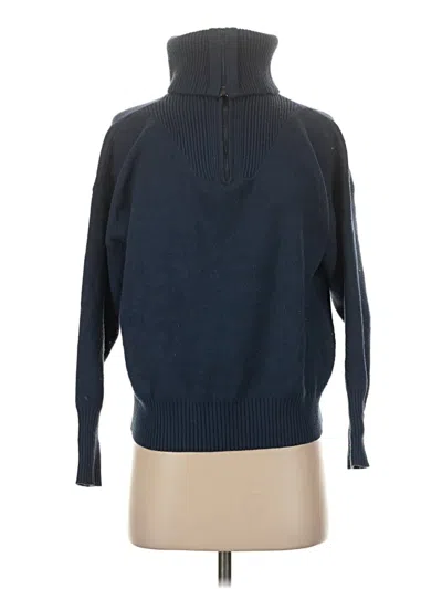 Pre-owned T Tahari Turtleneck Sweater In Blue