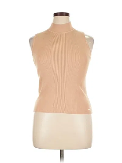 Pre-owned T Tahari Turtleneck Sweater In Brown