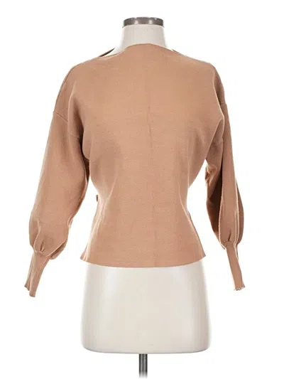 Pre-owned T Tahari Turtleneck Sweater In Brown