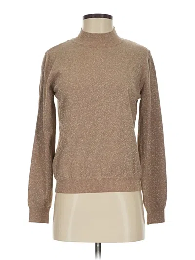 Pre-owned T Tahari Turtleneck Sweater In Brown