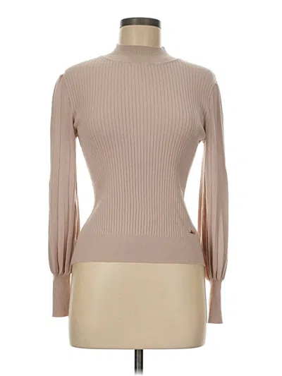 Pre-owned T Tahari Turtleneck Sweater In Brown