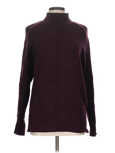 Pre-owned T Tahari Turtleneck Sweater In Burgundy