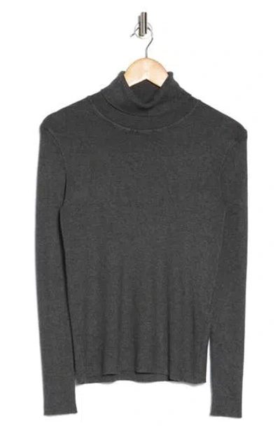 T Tahari Turtleneck Sweater In Cement Heather