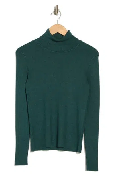 T Tahari Turtleneck Sweater In Evening Pine Heather