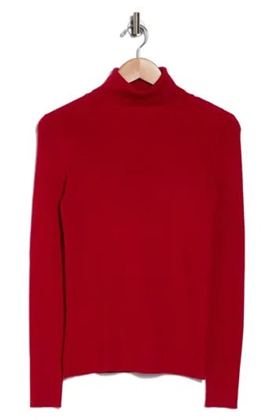 T Tahari Turtleneck Sweater In Fiery Red