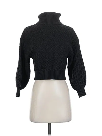 Pre-owned T Tahari Turtleneck Sweater In Gray