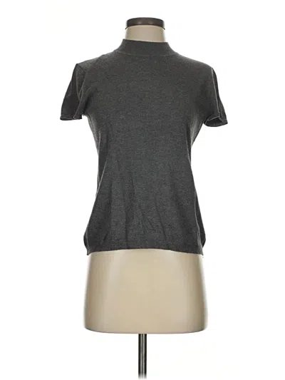 Pre-owned T Tahari Turtleneck Sweater In Gray