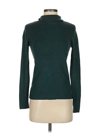 Pre-owned T Tahari Turtleneck Sweater In Green