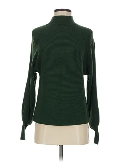 Pre-owned T Tahari Turtleneck Sweater In Green