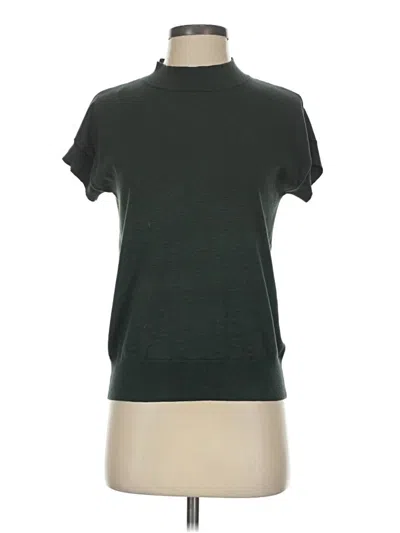 Pre-owned T Tahari Turtleneck Sweater In Green