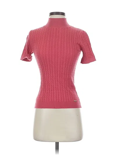 Pre-owned T Tahari Turtleneck Sweater In Pink