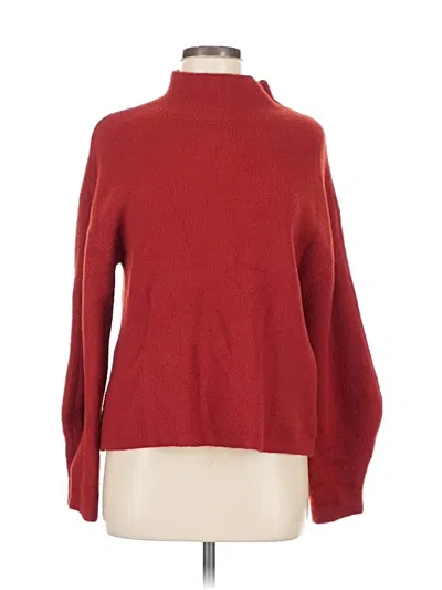 Pre-owned T Tahari Turtleneck Sweater In Red