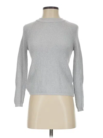 Pre-owned T Tahari Turtleneck Sweater In Silver