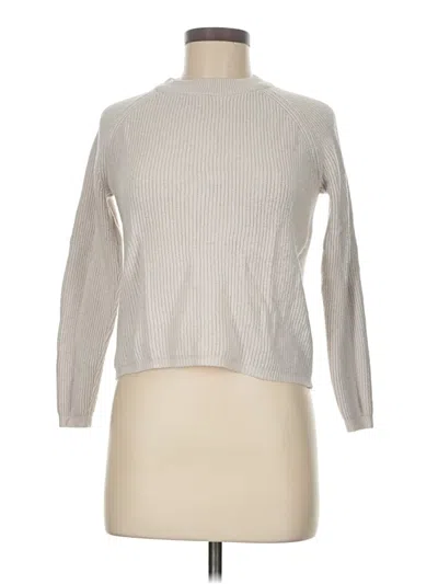 Pre-owned T Tahari Turtleneck Sweater In Silver
