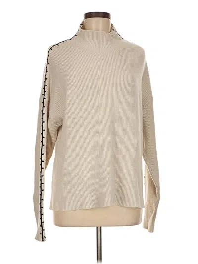 Pre-owned T Tahari Turtleneck Sweater In Tan