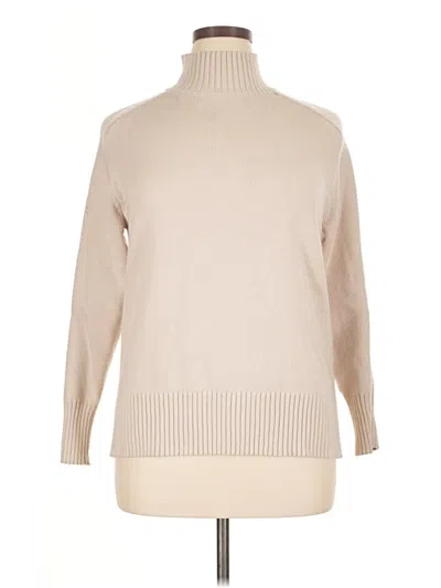 Pre-owned T Tahari Turtleneck Sweater In Tan