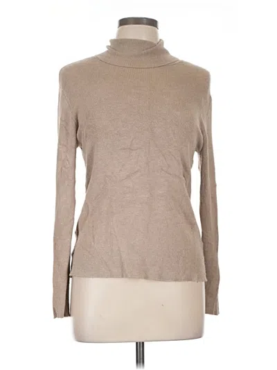 Pre-owned T Tahari Turtleneck Sweater In Tan