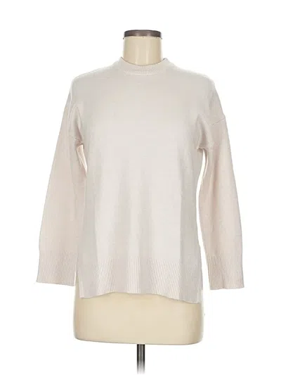 Pre-owned T Tahari Turtleneck Sweater In White