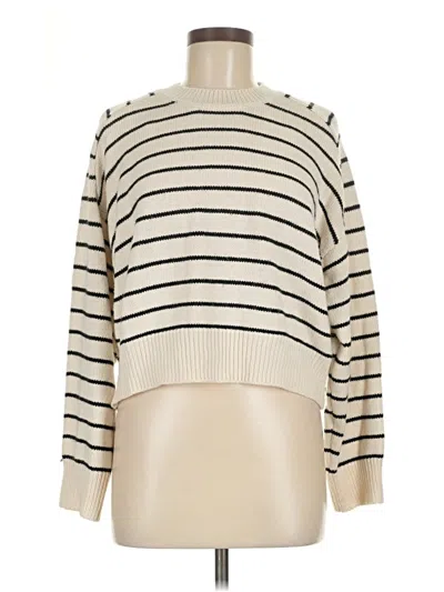Pre-owned T Tahari Turtleneck Sweater In White