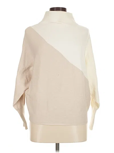 Pre-owned T Tahari Turtleneck Sweater In White