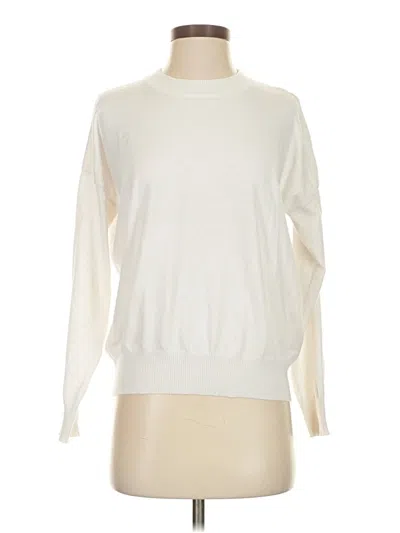 Pre-owned T Tahari Turtleneck Sweater In White