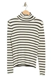 T Tahari Turtleneck Sweater In White Star/black