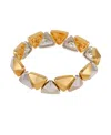 T Tahari Two-tone Chunky Stretch Bracelet In Two-tone