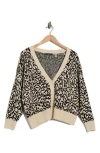 T Tahari V-neck Double Knit Cardigan In Neutral