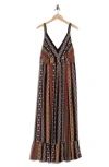 T Tahari V-neck Sleeveless Dress In Brown