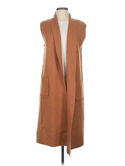 Pre-owned T Tahari Vest In Brown