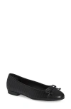 T Tahari Villa Quilted Ballet Flat In Black