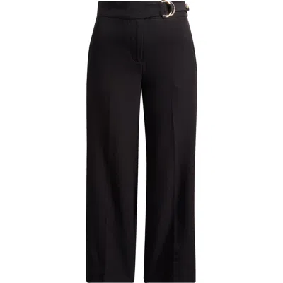 T Tahari Wide Leg Crop Pants In Animal Print
