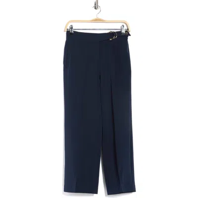 T Tahari Wide Leg Crop Pants In Blue