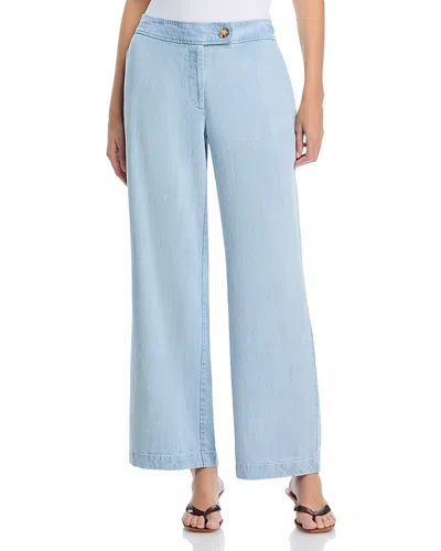 T Tahari Wide Leg Pants In Blue