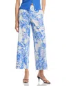 T Tahari Wide Leg Pants In Etheral Spring Garden